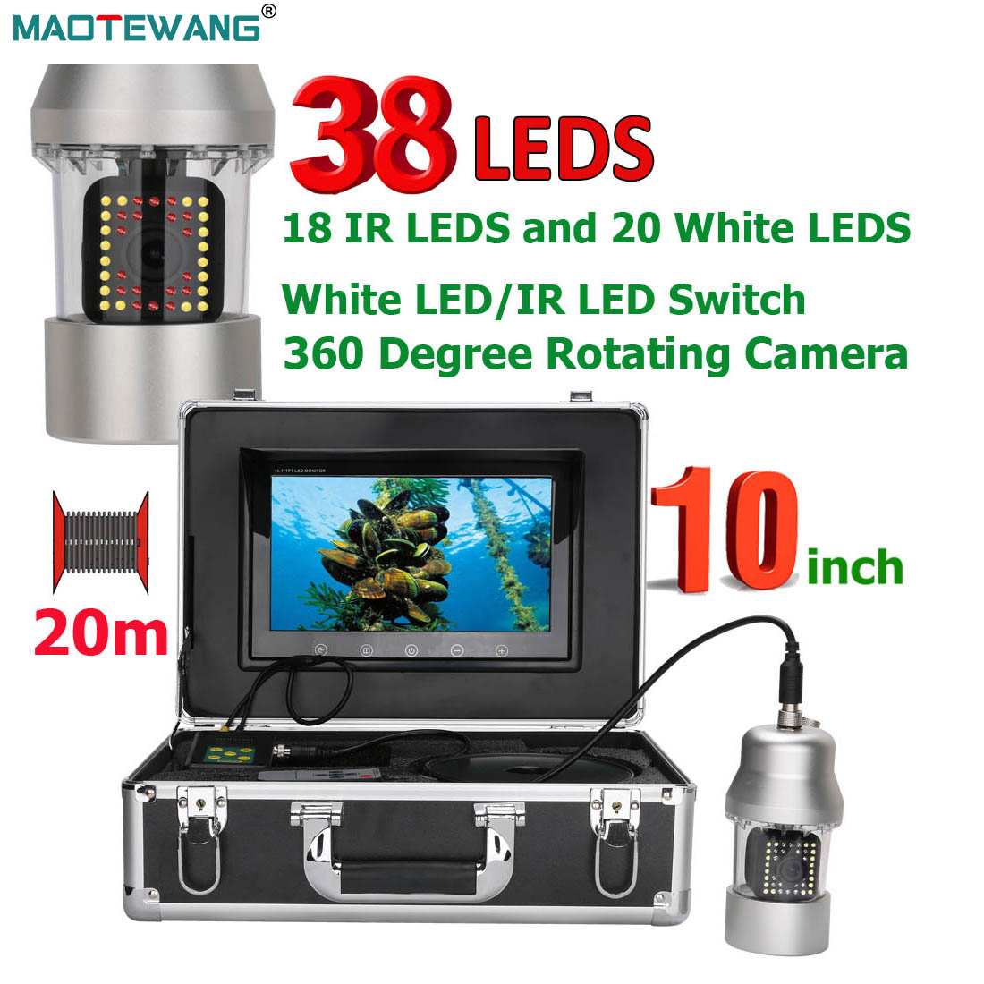 MAOTEWANG Videocamera per pesc - Fish Finder Cable recensione e prezzo