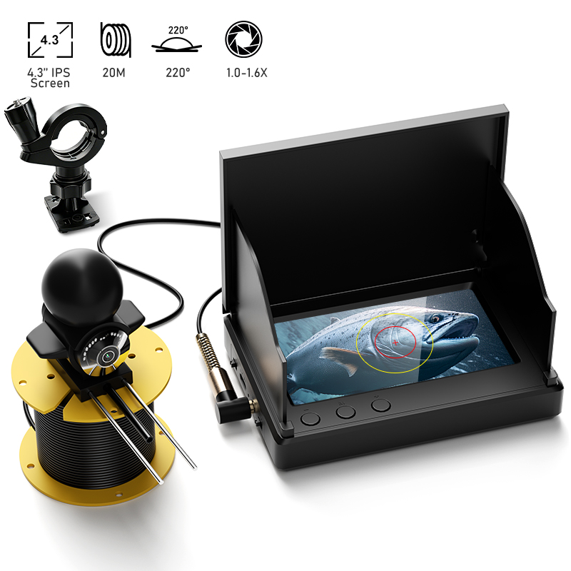 Fishing Depth Finder - Telecamera da pesca con visione notturna,