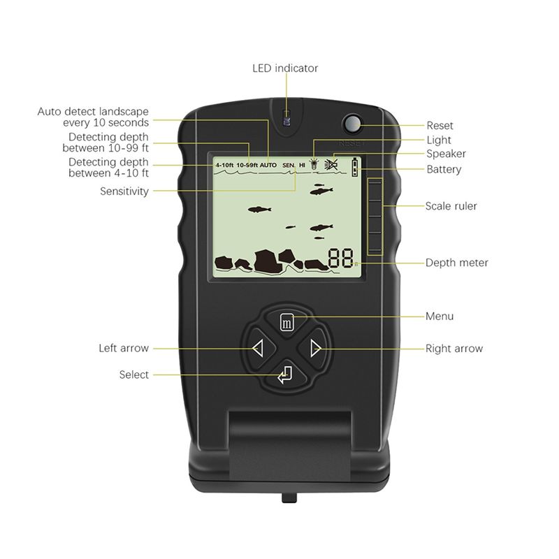 Nuovo Ecoscandaglio Portatile  - Fish Finder Portable recensione e prezzo