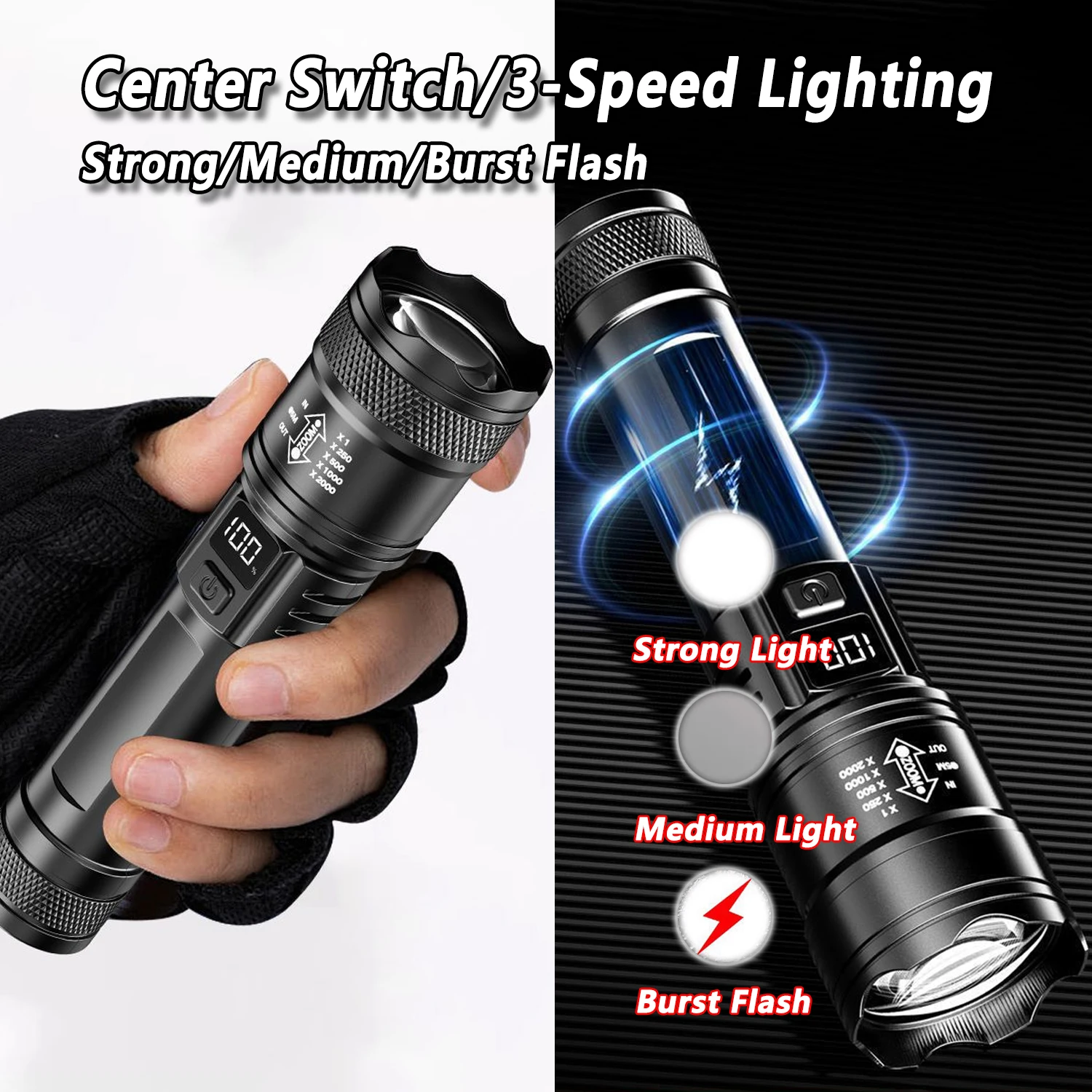TY-908M Torcia a LED 2000LM To - Fishing Light recensione e prezzo