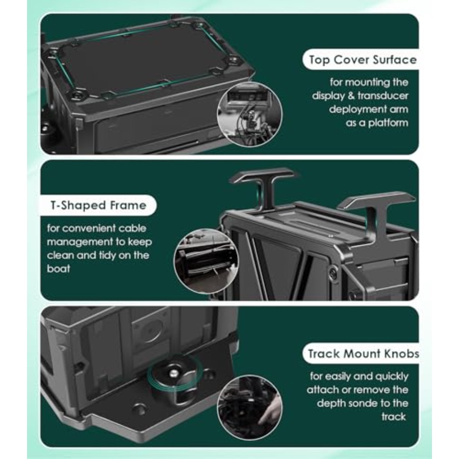 Scatola Batteria su Binario pe - Fish Finder Mount recensione e prezzo