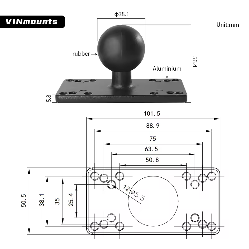 Supporto Universale per Ecosca - Fish Finder Mount recensione e prezzo