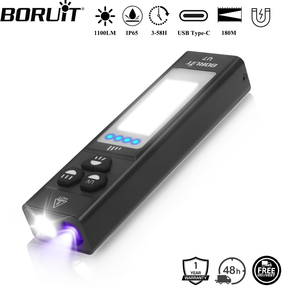 BORUiT U7 UV LED Torcia EDC 11 - Fishing Light recensione e prezzo