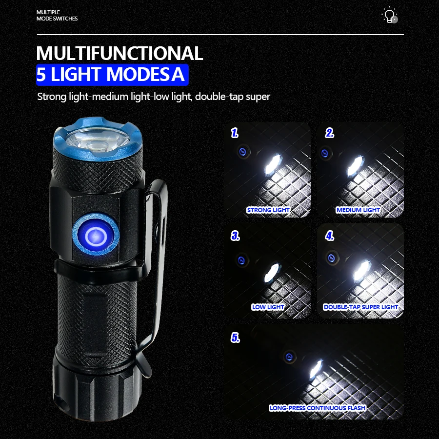 Torcia LED P50 Super Luminosa  - Fish Finder Battery recensione e prezzo